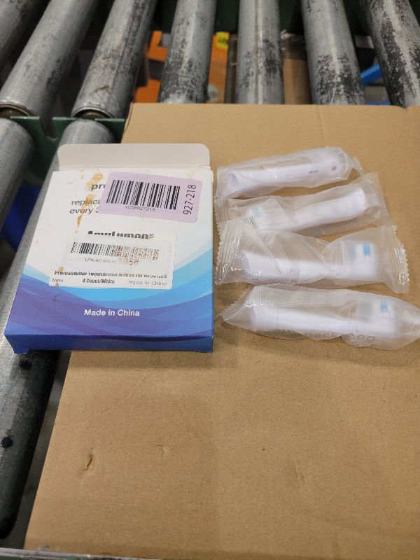 Photo 1 of [Upgraded 2025] AmuLumon 4-Pack Ultra-Soft Toothbrush Heads for Oral-B iO Series (iO3/iO4/iO5/iO6/iO7/iO8/iO9/iO10) – Gentle Gum Care, Hygienic Travel-Ready Replacement Brush Heads (White, 4PACK)