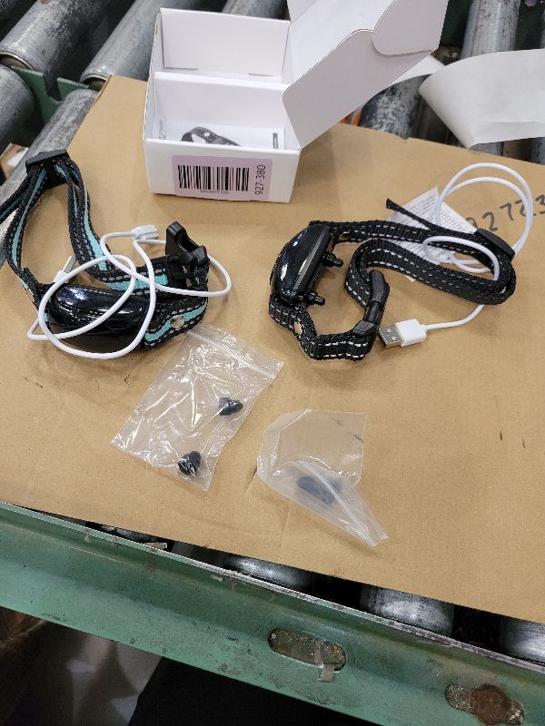 Photo 1 of 2 Pack No Shock Bark Collar for Large & Medium Dogs - Safe & Humane Dog Bark Collar with Beep & Vibration, 7 Adjustable Sensitivity Levels, 100% IPX7 Waterproof Dog Training Collar (Black Green)