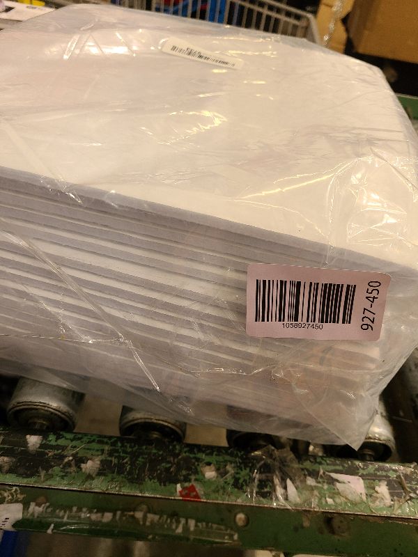 Photo 1 of 18 Pack Self-Adhesive Acoustic Panels, 12"x 12"x 0.4" Sound Absorbing Panels, High Density Square Sound Proof Noise Dampening Panels for Walls Home Studio Office, Rhombus Cutting Style, White