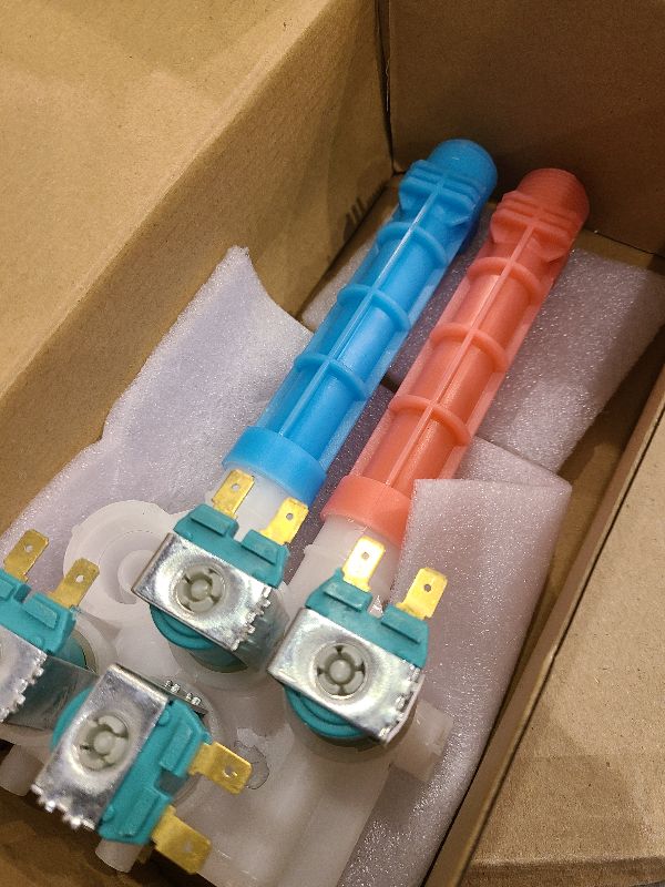 Photo 1 of 134637810 Washer Water Inlet Valve OEM (5 YEAR WARRANTY) - Compatible with Frigidaire Kenmore Electrolux Crosley Washing Machine, Replaces 1482877 AP4368791 134637800 PS2349248