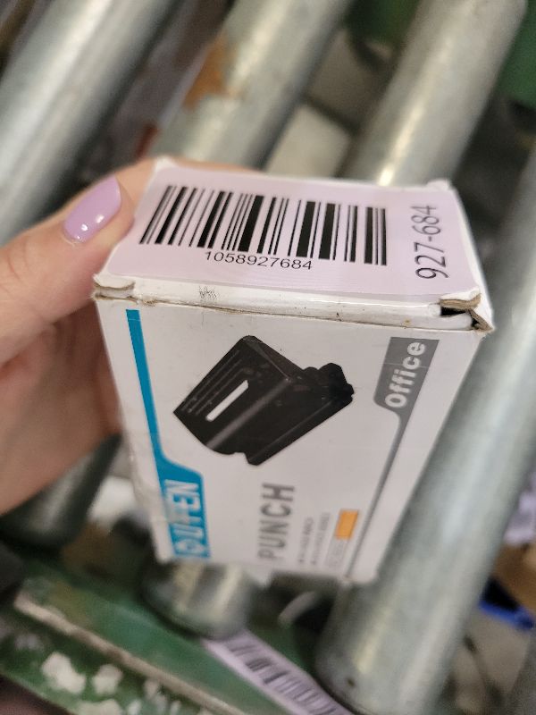 Photo 1 of 2 Hole Punch,Hole Puncher, Smart Touch, 10 Sheet Punch Capacity, Low Force, Black