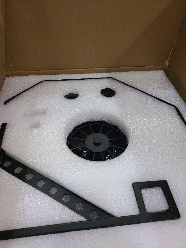 Photo 1 of 23" Wall Mount Fan with Remote App Control, Quiet 6 Speed Wall Mounted Fan with Light and Timer, 3 Color Dimmable, 360° Adjustable Tilt Plug in Ceiling Fan for Garage, Home, Greenhouse, Patio