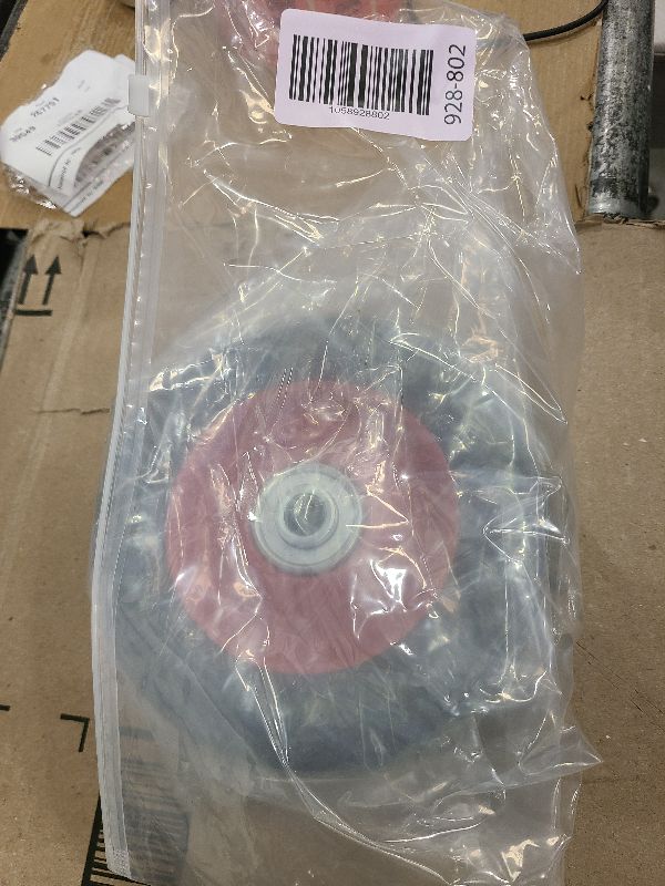 Photo 1 of (2-Pack) AR-PRO 6” x 1.5” Flat Free Solid Rubber Wheel Assemblies - Replacement Hand Truck Wheels with Ball Bearings and 1/2” Bore Hole Diameter - Heavy-Duty Solid Rubber Wheels 132 lbs Load Capacity