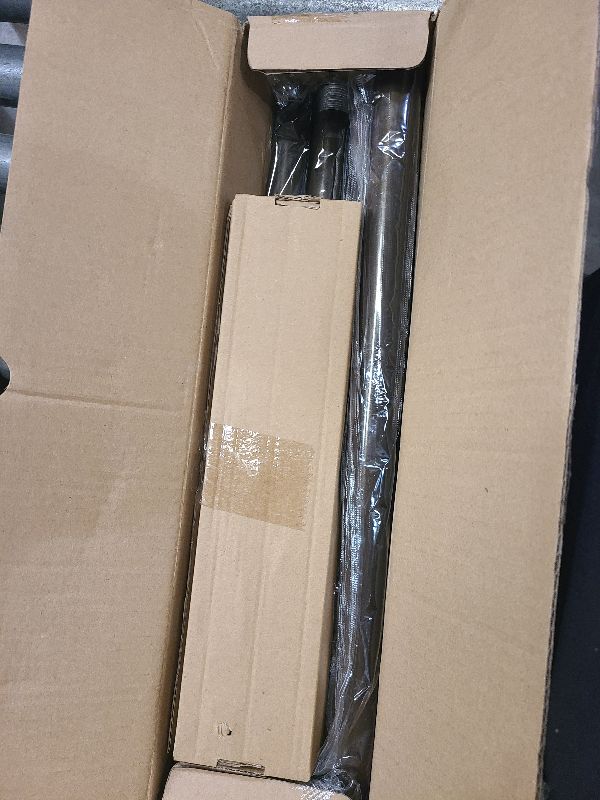 Photo 1 of 2 Pack Bronze Curtain Rods for Windows 48 to 84 Inch(4-7ft),1 Inch Diameter Heavy Duty Curtain Rods,Adjustable Curtain Rod,Modern Decorative Drapery Rods,Telescoping Window Curtains Rod 36-88",Brown
