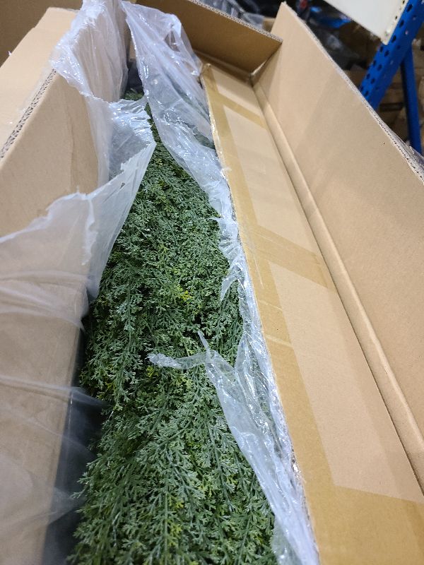 Photo 1 of 4ft Artificial Cedar Trees Artificial Topiary Trees Set of 2 Faux Cypress Plants UV Resistant Potted Bushes Faux Shrubs for Outdoor Indoor Front Porch Garden