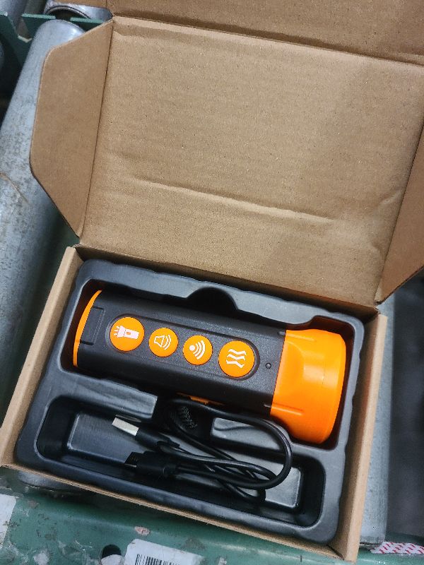 Photo 1 of 2025 Ultrasonic Dog Bark Deterrent Device with 4 Emitters & 3-in-1 Training | 180-Day Battery Anti-Barking Device for Indoor/Outdoor Use | Safe for Dog's Unwanted Behavior or Noise (Orange)