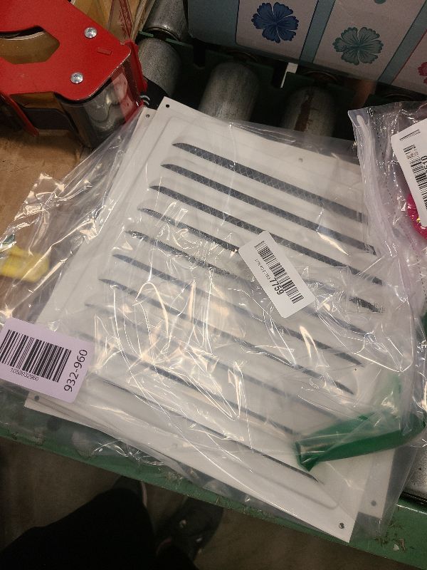 Photo 1 of 2 Pcs Aluminum Attic Vent 10" X 10" Shed Vents Gable Vents for Houses Wall Vent with Screen Vent Covers for Home Garage Attic Ceiling, Boost Ventilation and Guard Against Moisture (White)