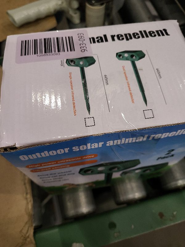 Photo 1 of 2025 Solar Ultrasonic Animal Repellent Sonic Fortress Pro Deer Repellent Rabbit Repeller Raccoon Squirrel Deterrent with Motion Sensor to Keep Cat Dog Fox Skunk Out of Garden Yard(2Pack)