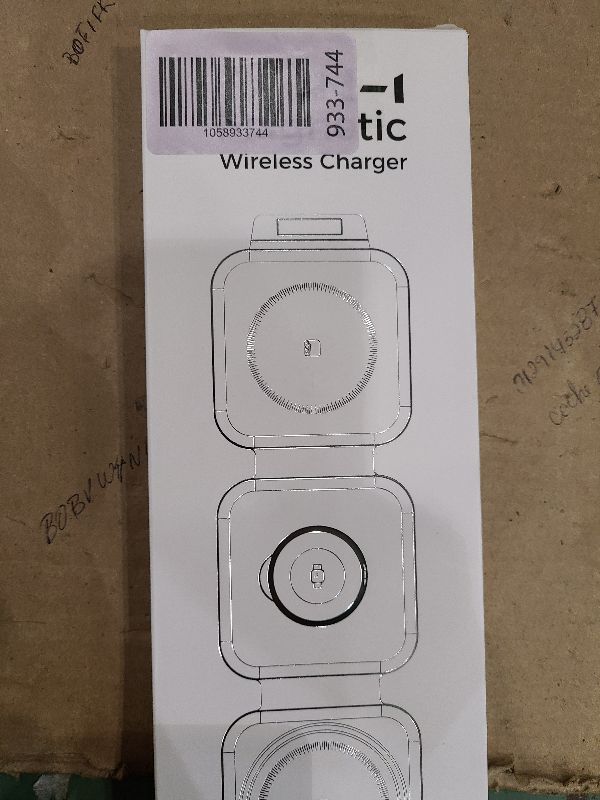 Photo 1 of 3 in 1 Charging Station for Apple Multiple Devices, Foldable Magnetic Fast Wireless Charger Dock, Travel Charging Pad for iPhone 16 15 14 13 12 Pro Max Plus Apple Watch Series & AirPods 4/3/2/Pro