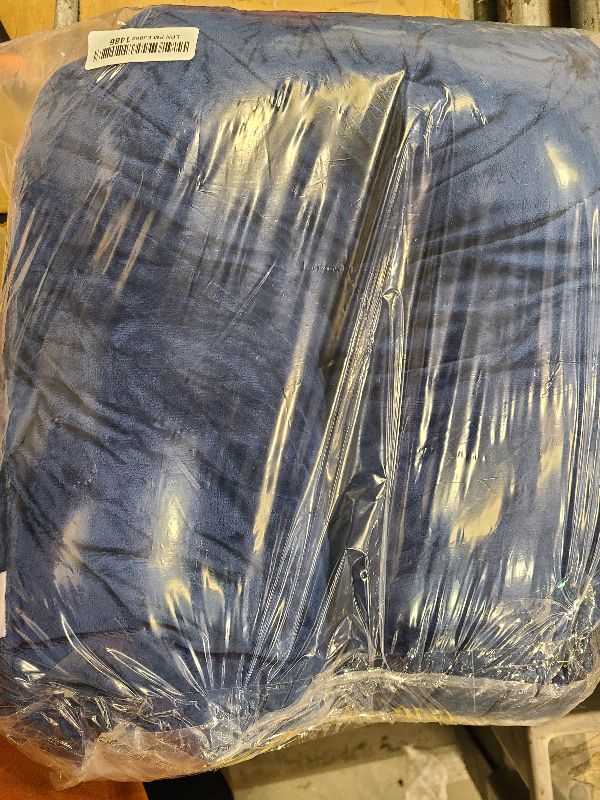 Photo 1 of 1 MIDDLE ONE Body Pillow for Adults, Bolster Pillow with Removable Velvet Cover, Long Round Cervical Roll Pillow, 47" x 7.87", Blue