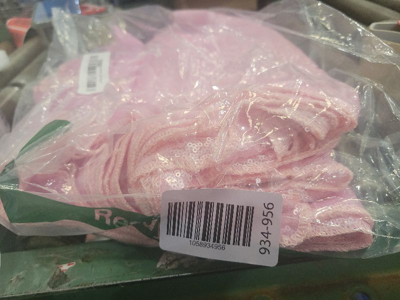 Photo 1 of 2×8FT-2PCS Pink Sequin Backdrop Curtains Panels, Photography Backdrop Glitter Curtains Fabric Background for Christmas Wedding Party Decor