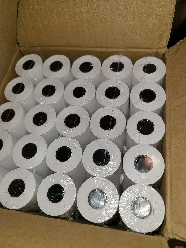 Photo 1 of (50 Rolls) 2 1/4 x 50 Thermal Paper Rolls, BPA Free Thermal Receipt Paper Rolls, 2.25 inch Width and 50 ft Longth Per Thermal Paper Receipt Roll