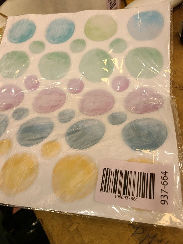 Photo 1 of 123 Pcs Pastel Polka Dots Wall Stickers, Colorful Round Wall Decal, Peel and Stick Rainbow Wall Stickers, Multicolor Circle Window Clings Decoration for Nursery Wallpaper Kids Bedroom Classroom Wall