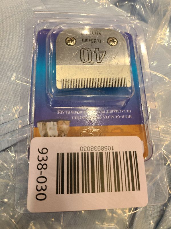Photo 1 of 40 Cut Length 1/100"(0.25mm) Detachable Pet Dog Clipper Blades UltraEdge Series Clipper Blades for Dog Grooming Compatible with Most Andis,Oster A5 Wahl KM Series Clippers