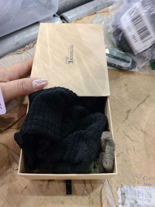 Photo 1 of 2 Pack Grid Fleece Beanie Watch Cap Waffle Tactical Beanie Multi-Season Army Military Fleece Hat, All Weather Gear, One Size, Black/Army Olive