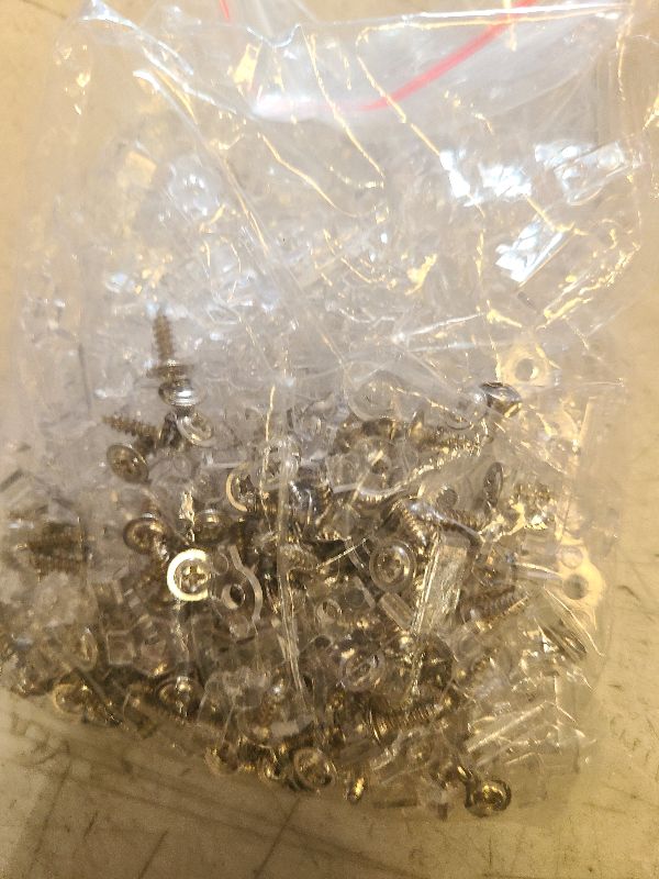 Photo 1 of 200 Pieces Christmas LED Light Strip Mounting Bracket Fixing Clip