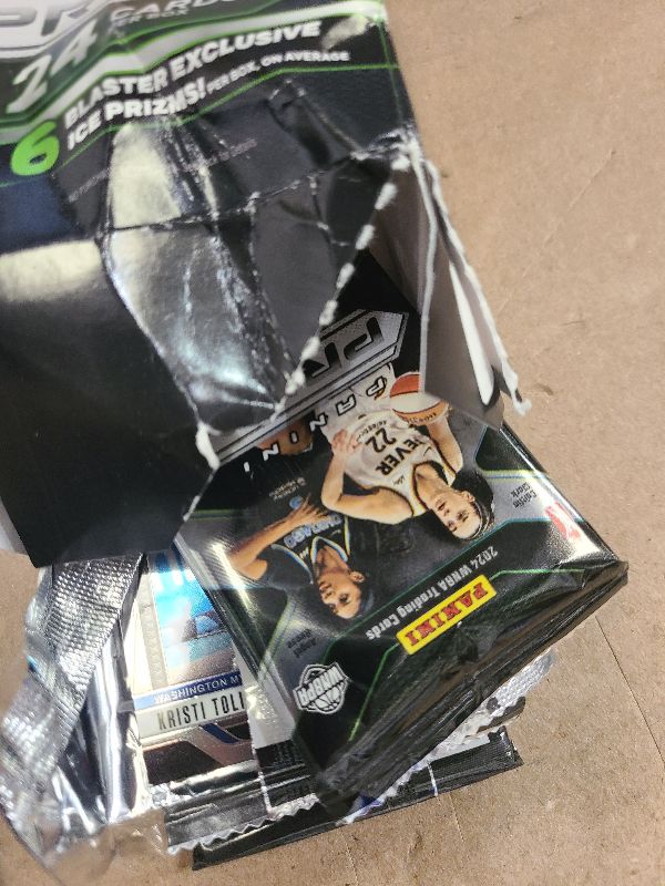 Photo 1 of 2024 Panini WNBA PRIZM Blaster Trading Card Box (6 Exclusive Ice Prizms)