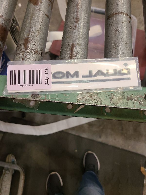 Photo 1 of 1 Set "Dual Motor" + red Line Pre-adhesive Emblem Badge Compatible for Tesla Model 3 Y S X Dual Motor Trunk Boot Lid Rear