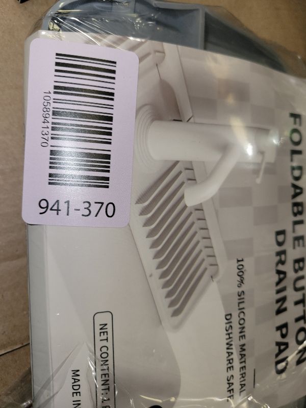 Photo 1 of 17.7" Silicone Sink Splash Guard - Multi-Functional Kitchen Sink Mat with Drip Tray, Sponge Holder & Soap Dish, 6° Slope Design for Easy Drainage, Foldable & Fasten Button for Secure Fit,?Grey?