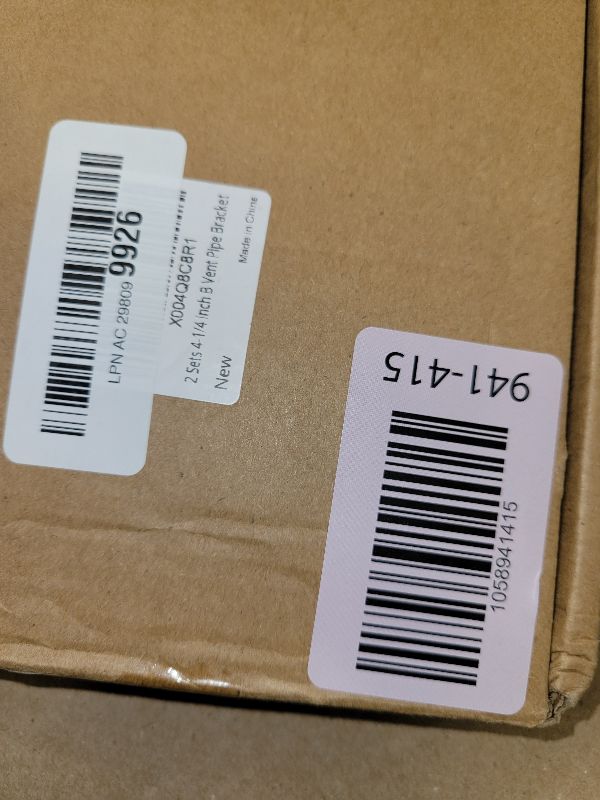 Photo 1 of 2 Sets 4-1/4 Inch B Vent Adjustable Pipe Bracket, Heavy Duty Galvanized Iron with Rubber Split Ring Pipe Hanger, Round Wall Strap for Plastic Ventilation Pipes, Chimney Pipes, Drainage Pipes