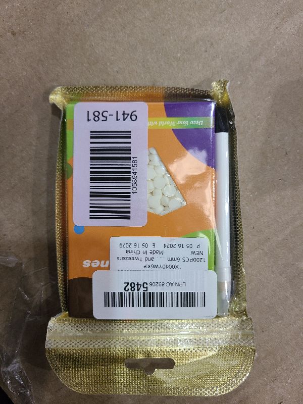 Photo 1 of 1200PCS 6mm Resin Rhinestones in Bulk (White), Bedazzling Flatback Crystals for Crafts DIY Nail Decoration, Gems Charms for Tumbler Shoes Clothing Fabric with Pickup Pen and Tweezers