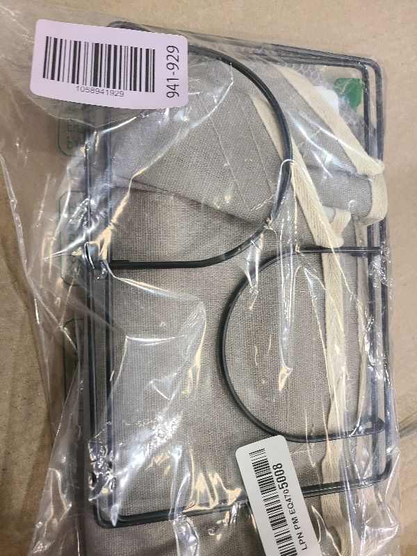 Photo 1 of 2 Pack Wall Hanging Storage Bag,Wall Hanging Organizer with Pockets, Hanging storage basket for Dormitory Bathroom Bedroom (Grey-upgraded)