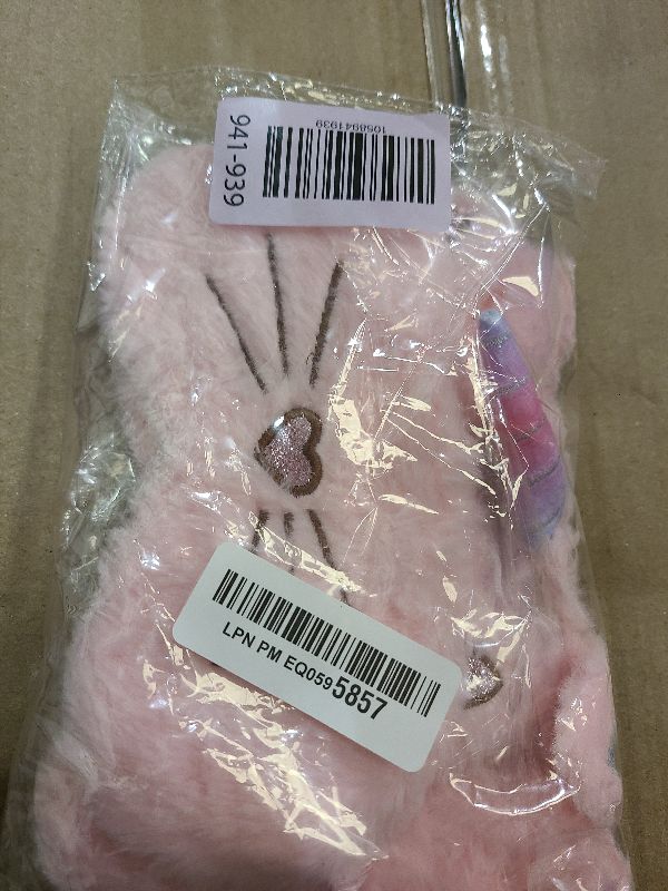 Photo 1 of 3 Pieces Sleep Mask for Kids, Girls Plush Sleeping Eye Cover Soft Eye Blindfold Cover Animal Shade for Kids(Rainbow Color,Bunny, Cat and Unicorn Style)