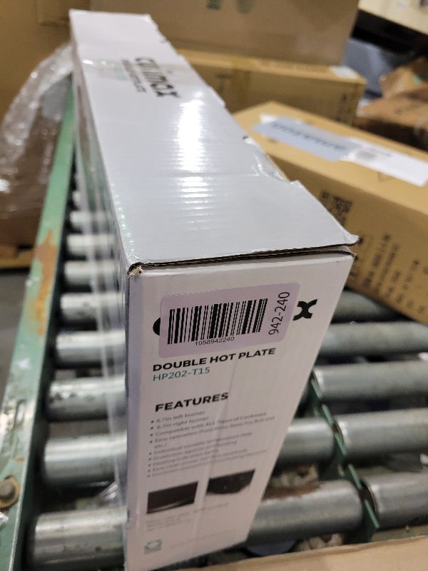 Photo 1 of 1800W Dual Infrared Burner Electric Hot Plate, High Power for Fast Cooking, 7 Inch Ceramic Glass Portable Electric Stove with Adjustable Temperature Control, Upgraded Version