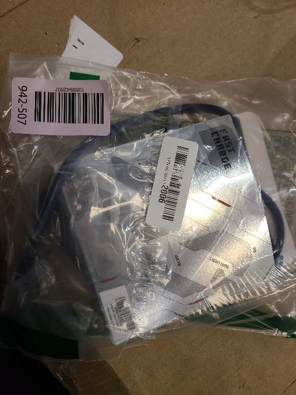 Photo 1 of [2025 Upgrade] 4-in-1 USB C Cable 60W 5FT Compatible With Lightning Cable [Fast Charging & Data Transfer] Flat Type C/A to C/L Cord for iPhone/iPad, Multi Charger Wire Combo for All Devices (Blue)