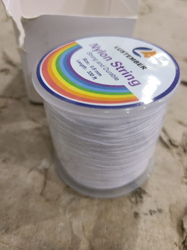 Photo 1 of 0.8mm Nylon String, Strong Bracelet String, Durable Nylon Cord for Jewelry Making, Bracelets, Beading, Necklaces, Rattail Braiding, Kumihimo, Wind Chimes, Blinds and Handicrafts