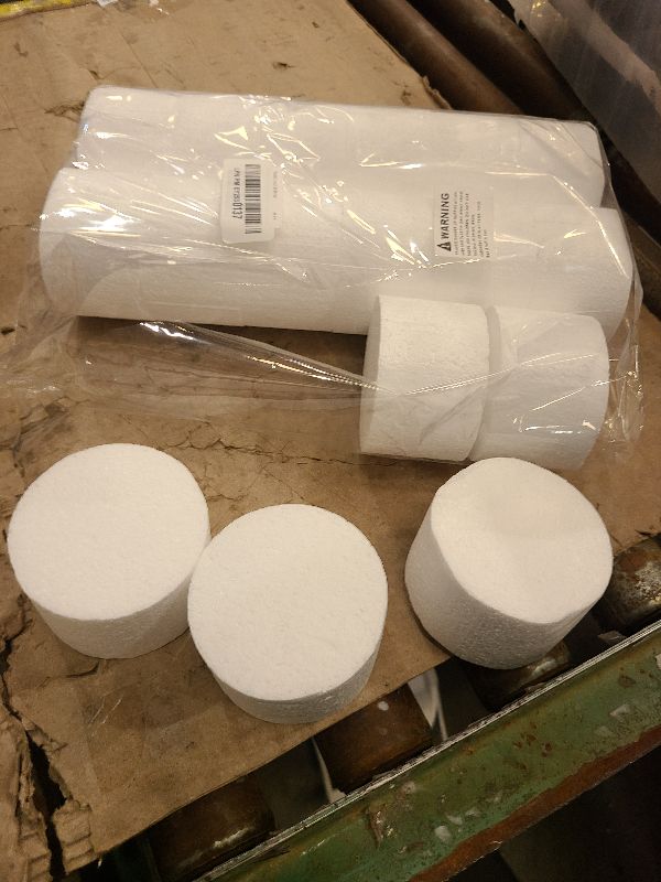 Photo 1 of 3 Inch Foam Circles for18-Pack 2 Inch Thick, Crafts, Polystyrene Circles for DIY Crafts School Supplies Decorations(White)