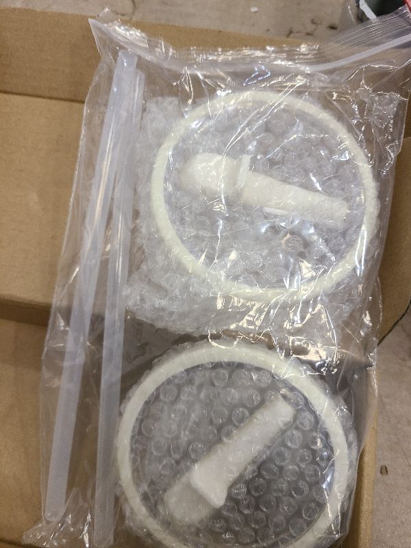 Photo 1 of 2 Pack 30 oz Tumbler Flip Straw Lid Replacement Compatible for Stanley Quencher, Leak Proof Lid Replacement for 30 OZ Stanley H2.0 FlowState Tumbler,Spill Proof Splash Reusable (Ivory White)