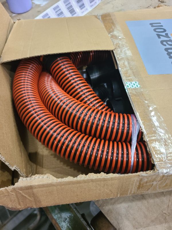 Photo 1 of 10 FT 1 1/4 Dust Collection Hose Kit Vacuum Hose Adapter Kit for Home and Shop Vacuums System,6 Adapters Fits with Multi-Brands,Quick Switchable Woodworking Power Tool and Sander vacuum hose