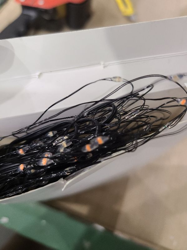 Photo 1 of 200LED Solar Halloween Lights?78FT Orange& Purple String Lights?Solar Fairy Lights with 8 Modes? Halloween Lights Outdoor Waterproof for Bedroom Patio Garden Party Yard Decoration