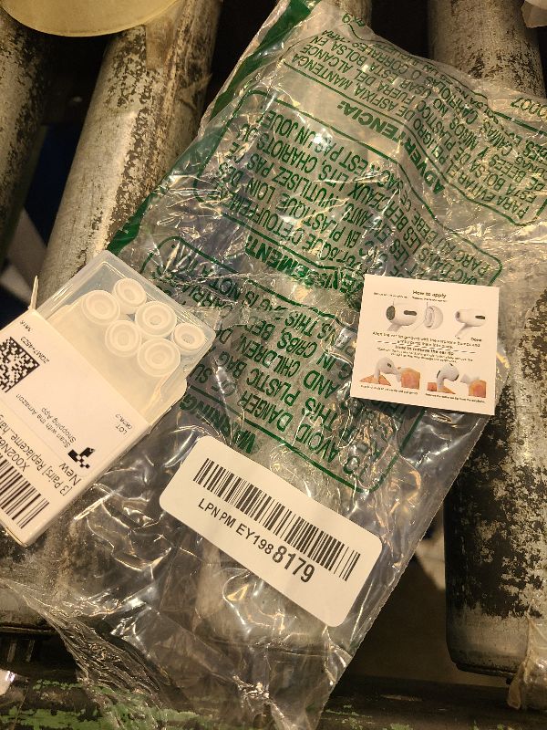 Photo 1 of 3 Pairs Replacement Ear Tips for Airpods Pro and 2nd Generation with Noise Reduction Hole, Silicone Ear Tips for Airpods Pro with Portable Storage Box and Fit in The Charging Case(S/M/L)