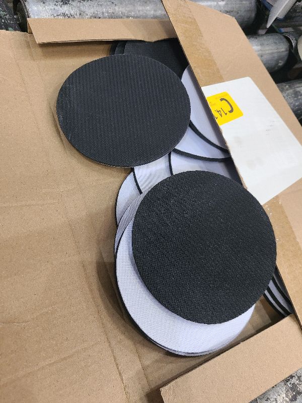 Photo 1 of 18 PCS Sublimation Coasters Blanks Bulk, 4x4 Inch Round Blank Cup Mat Rubber for Sublimation Transfer Heat Press Printing DIY Crafts