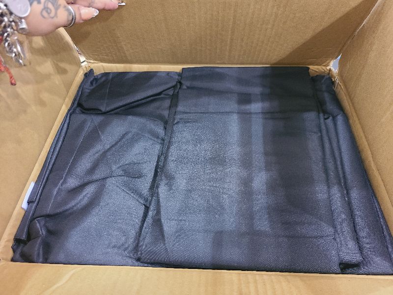 Photo 1 of 12 Pack Black Tablecloth 60 x 102 Inch Polyester Table Cloth for 6 Foot Rectangle Tables, Wrinkle Resistant Washable Decorative Fabric Table Covers for Wedding Party Banquet Buffet and Camping