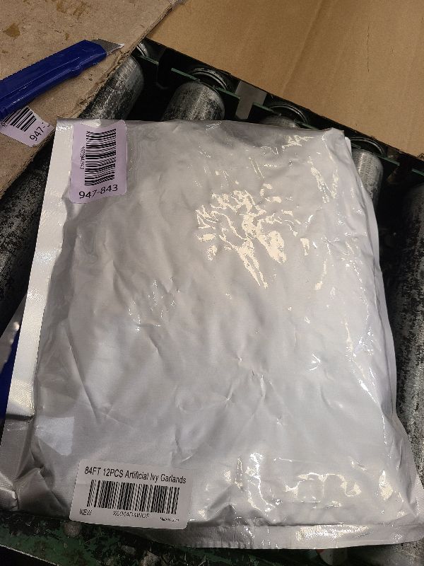 Photo 1 of 12 Pack Fake Vines for Room Decor Artificial Ivy Garland with Clip Green Flowers Hanging Plants Faux Greenery Leaves Bedroom Aesthetic Decor for Home Garden Wall Wedding