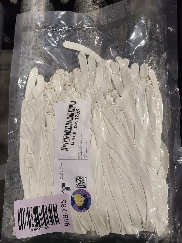 Photo 1 of 260 Balloons 100Pcs White Long Balloons for Tying Balloon Arch, Thickening Latex Twisting Balloon Animal Garland Modeling Wedding Birthday Christmas Party Decorations