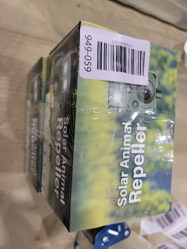 Photo 1 of 2 Packs Ultrasonic Animal Repeller Solar Powered, Cat Repellent Outdoor with Motion Sensor, Waterproof Deer Deterrent with LED Flash Light, Effective Repels Invasive Animal for Raccoon, Skunk, Dog