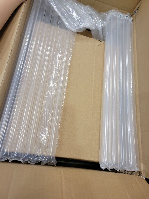 Photo 1 of 12 Set Hurricane Candle Holder Cylinder Sleeves Taper Candlestick Holder 10 Inch White Candles Table Centerpiece for Wedding Party Festival Decoration