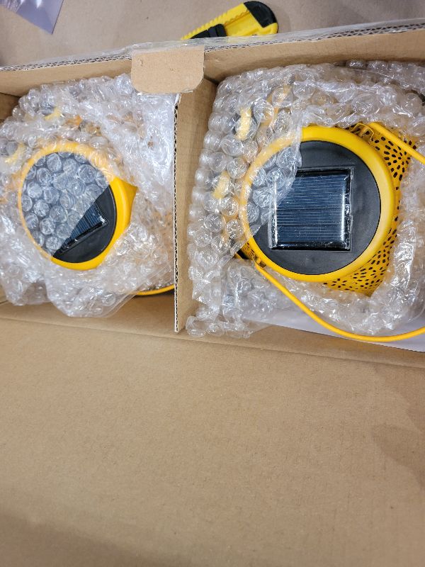 Photo 1 of 2 Pack Hanging Solar Lanterns - Garden Light Waterproof Metal Decorative Solar Lantern Lights Outdoor for Patio Yard Table Pathway with Owl Pattern