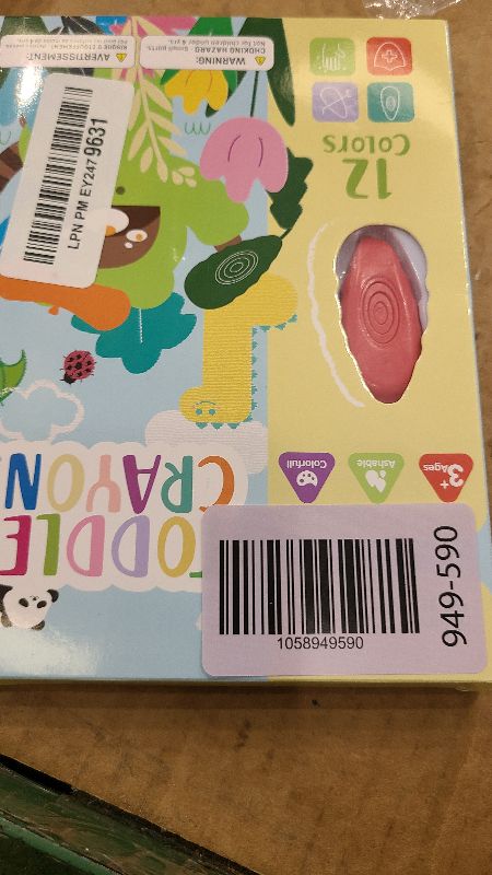 Photo 1 of 12 Water Drop Crayons - Non Toxic Crayons for Toddlers - Washable, Easy To Hold - For Toddlers, Kids Ages 3-8 - Ergonomic Shape