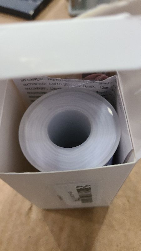 Photo 1 of 2 Rolls FIVEIZERO White Elastic Bracelet String Total 330 Feet,1mm,1.2mm,1.5mm Elastic Cord for Beading Stretchy String with Beading Needle for Bracelets, Sewing, Necklace, Jewelry Making and Crafts