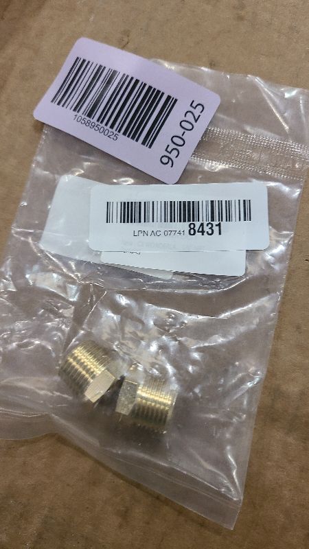 Photo 1 of 2pcs 3/8" NPT Male x 1/8" NPT Female Brass Reducer Hex Bushing Threaded Fitting Adapter by CX WONDERLAND