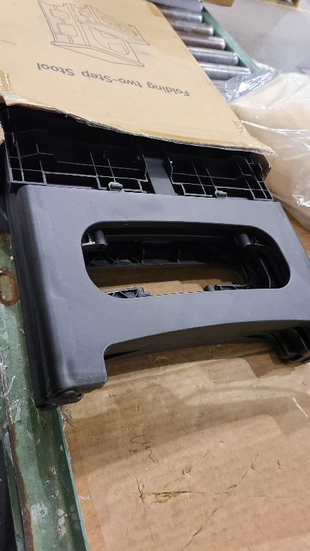 Photo 1 of 2 Step Stool Foldable, Non-Slip Steps, Folding Step stool for Adults & Kids, Plastic Step Stool Pool Ladder, Collapsible Stools 2 Step Ladder for Kitchen Toilet Bedroom Office RV, Holds 330 lbs, Black