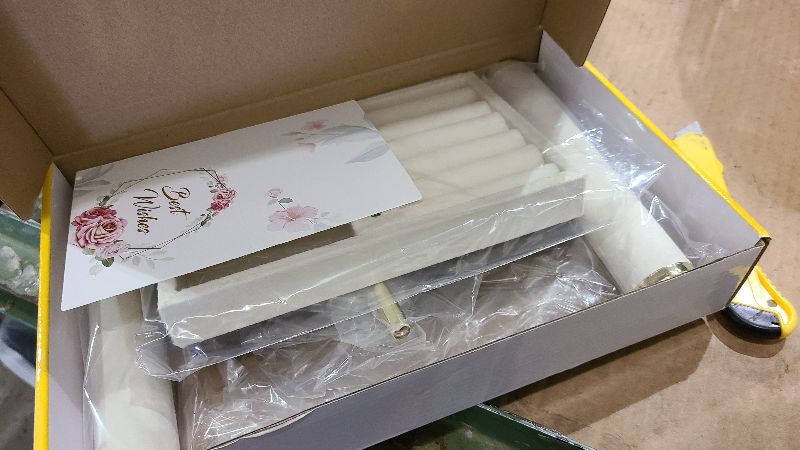 Photo 1 of 3 Tier Bracelet Holder Display - Detachable T Bar Beige Velvet Bracelet Holder, Jewelry Holder Organizer for Bracelet, Necklace, Earrings, Rings