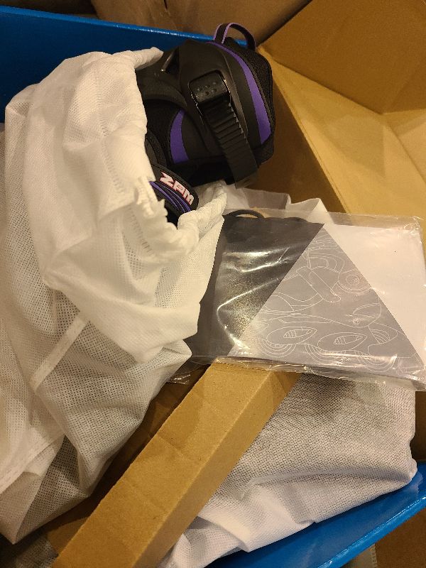 Photo 1 of 2PM SPORTS Vinal Girls Adjustable Inline Skates with Light up Wheels Beginner Skates Fun Illuminating Roller Skates for Kids Boys and Women Adults - Violet Large(4-7 US)