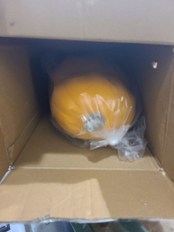 Photo 1 of 17" Halloween Pumpkin Lantern - Light Up Pumpkins with Unique 3 Tiers Design - Lightened Large Pumpkin with Waterproof ETL Certified Cord Plug and 2 Safety Fuse - 17 Inch