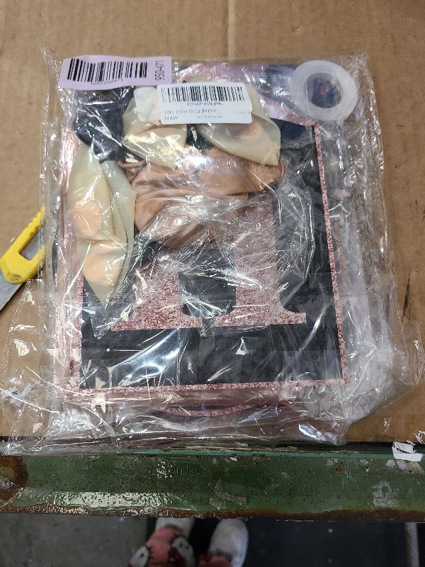 Photo 1 of 18th Birthday Decorations for Girls, Rose Gold Black Happy 18th Birthday Party Decorations, Happy 18th Birthday Backdrop, 18 Foil Balloons, Banner, Balloons, Hanging Swirls, Birthday Cards Set 45pcs